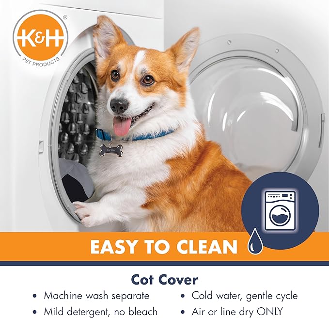 K&H Pet Products Elevated Cooling Outdoor Dog Bed 32 X 25 Inches