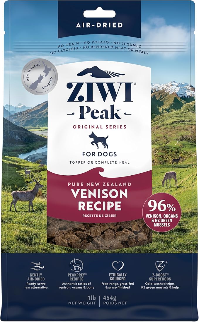 ZIWI Peak Air-Dried Dog Food – Venison (16oz)