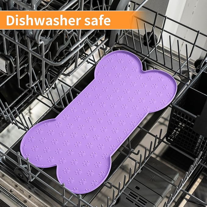 Dog Food Mat Anti-Slip Silicone Dog Bowl Mat