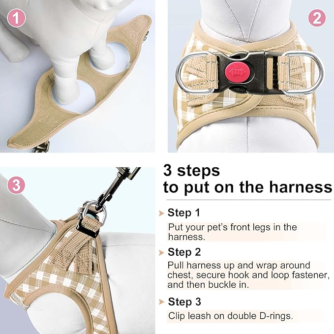 Dog Harness Step-in Breathable Puppy Cat Dog Vest