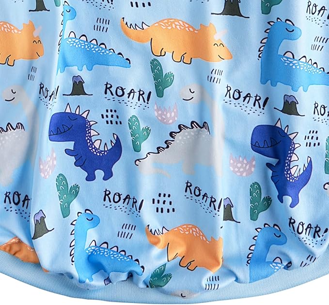 Dinosaur Dog T Shirts Cute Dinosaur Pattern Printed Apparel Shirt for Large Dogs Softable Stretchy Pet Clothes (3XL, Blue Dinosaur)