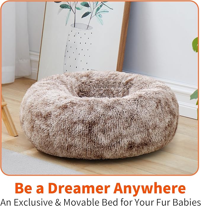 Round Pet Bed for Dogs and Cats 19.7''/50cm)