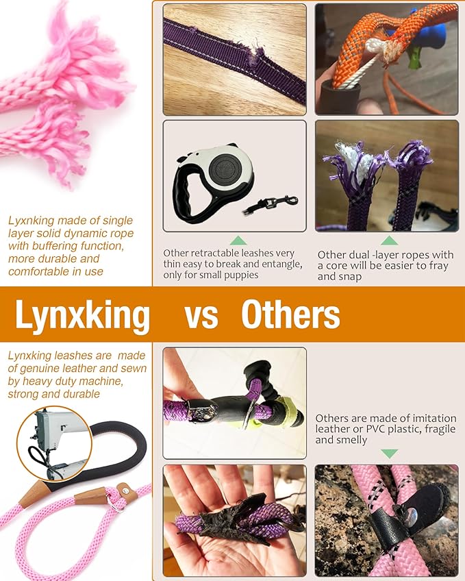 lynxking 6 FT Dog Leash Slip Lead 2