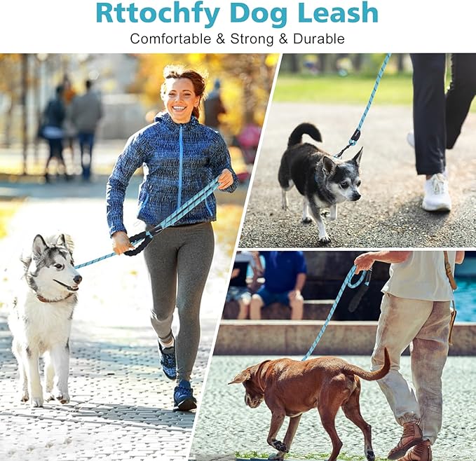 Rttochfy Dog Leash Heavy Duty 2/4/5/6/8/10 Foot (1/2" x8