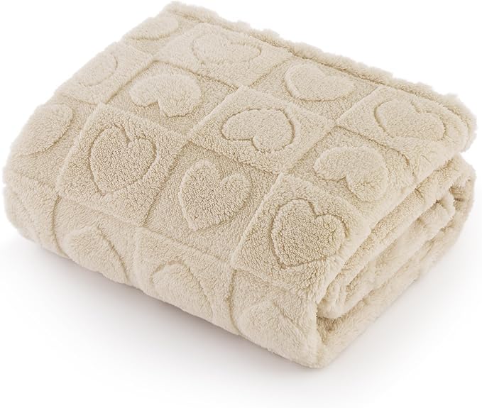Bedsure Dog Blanket for Large Dogs Washable 300GSM Coral 60x80IN