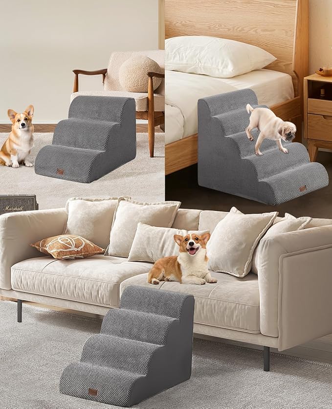 Dog Stairs for Small Dogs 3 Steps