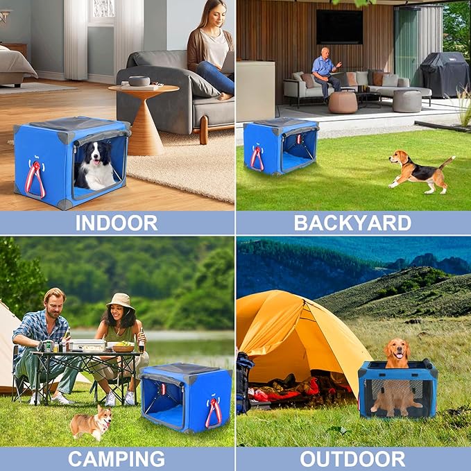 Collapsible Soft Dog Crate 31.5 x 22.8 Inch