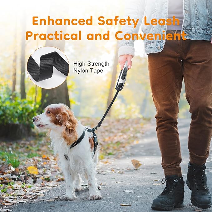 Retractable Dog Leash 360° Tangle 10/16 ft 33 lbs