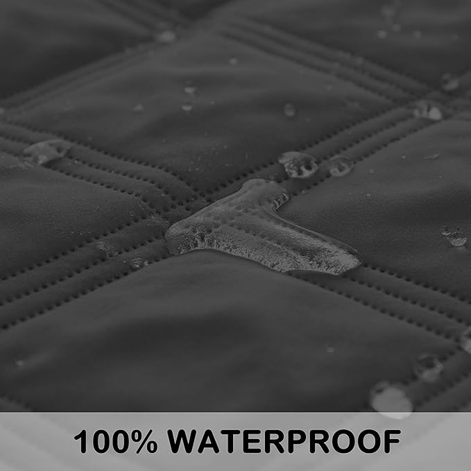 SUNNYTEX Waterproof & Reversible Dog Bed Cover Sofa Pets(40*50", dark