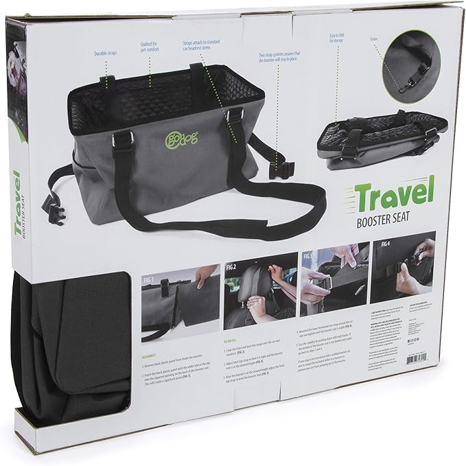 goDog Travel Raised Booster Pet Car Seat