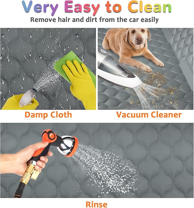 URPOWER Dog Car Seat Cover for Back Seat