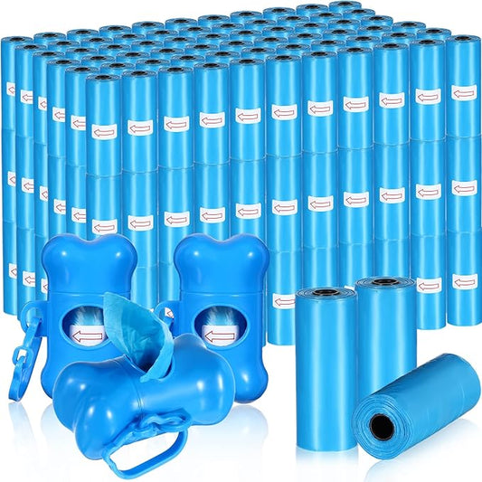 3000 Count Dog Poop Bags Pet Waste Bags for Poop with 3 Dog Poop Bag Dispenser Doggie Poop Bags for Home Outdoor Puppy Walking and Travel 12 x 8.6 Inch