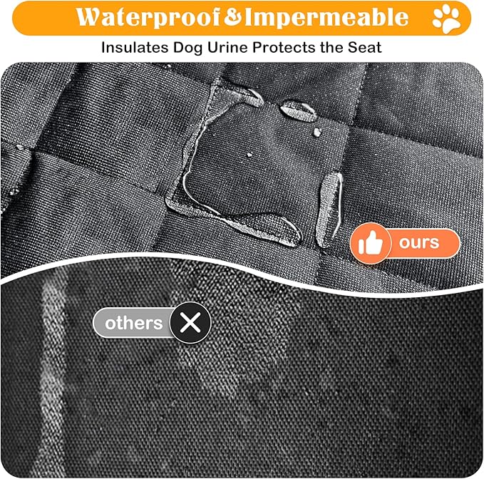 Scratchproof Dog Seat Cover for Model3/ModelY/Honda CRV/Toyota RAV4/Mazda CX5/KIA Sportage 4-in-1 600D (54" W 58" L))