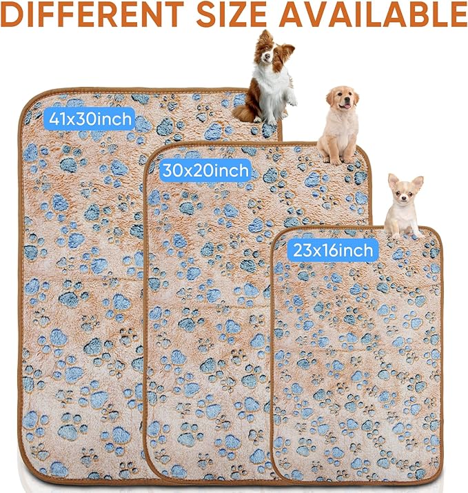 1 Pack 3 Waterproof Dog Blanket for Small Dogs (30x20 inch))