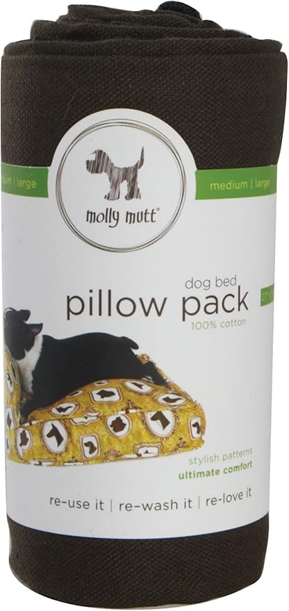 Molly Mutt Landslide Dog Bed Duvet Pillow Pack 100% Cotton, (pp32b)