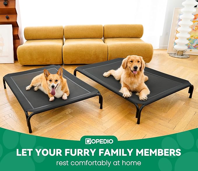 Elevated Dog Bed Raised Outdoor Dog Cot for Extra Large Dogs 48.8 Inches