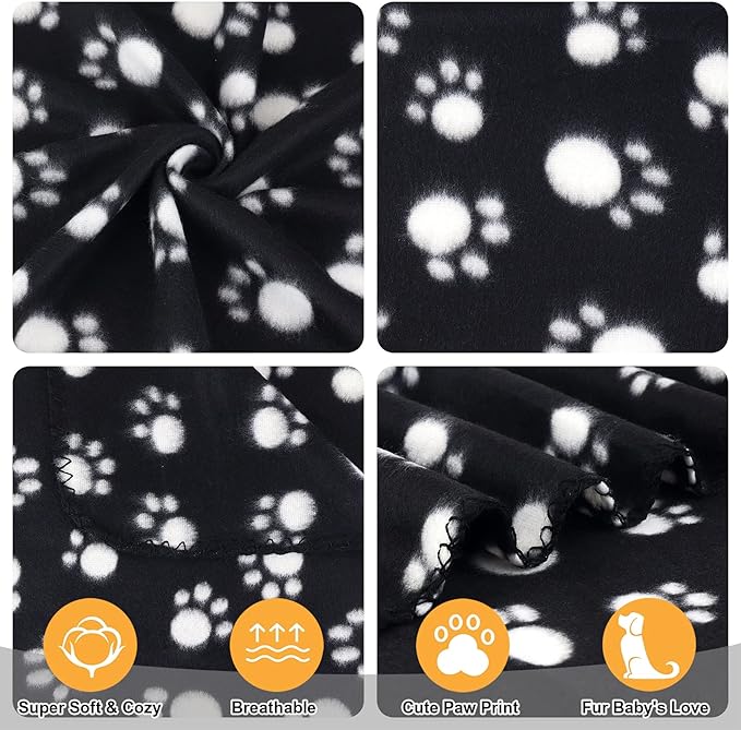 Dog Blanket Puppy Blanket Black Cat Blanket 6 24" x 28" Fleece