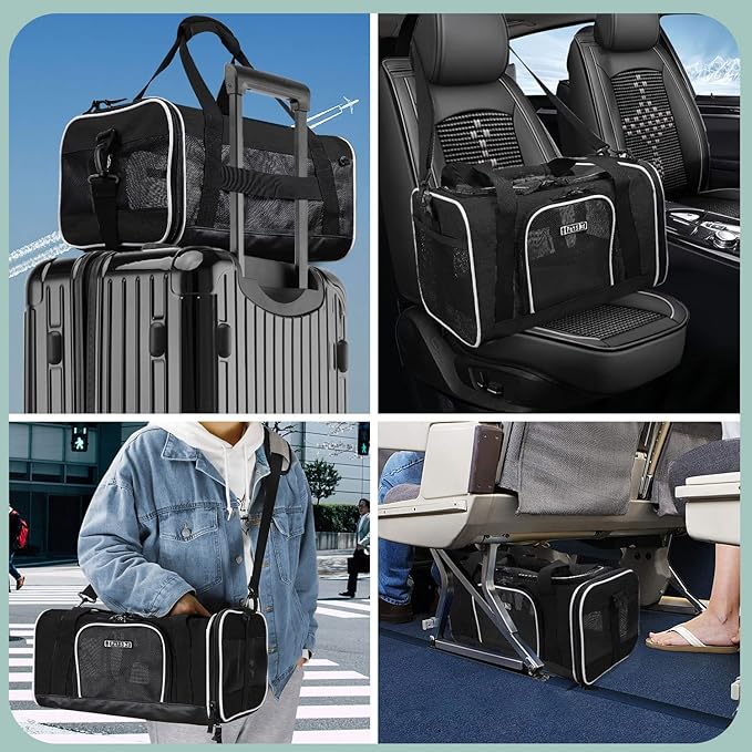 Petskd Pet Carrier 17x13x9.5 Southwest Airline Approved 1-15 LBS