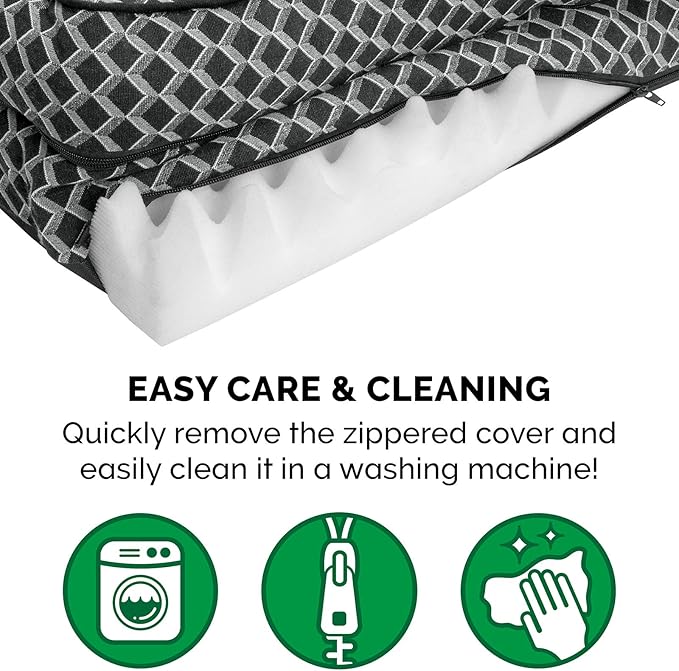Furhaven Orthopedic Dog Bed for Medium/Small Dogs w/ Removable Bolsters & Washable Cover 35 lbs