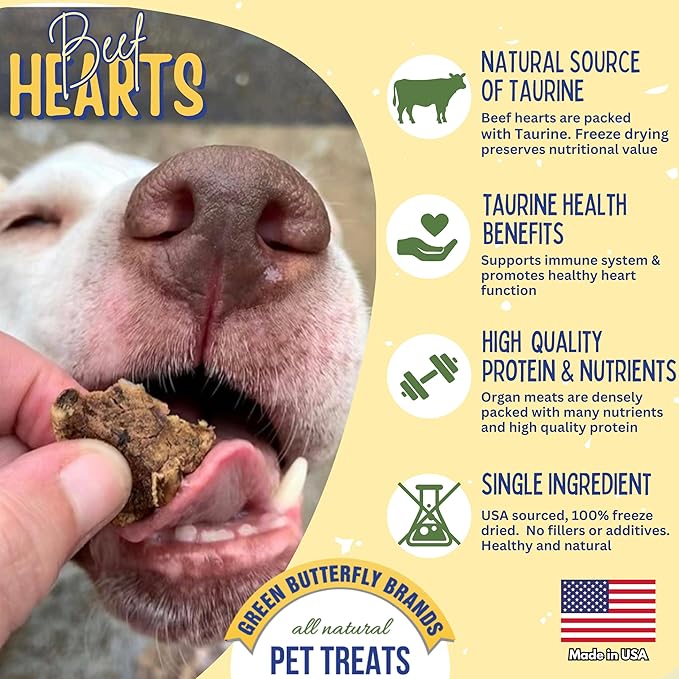 Freeze Dried Beef Heart Dog Treats Made In