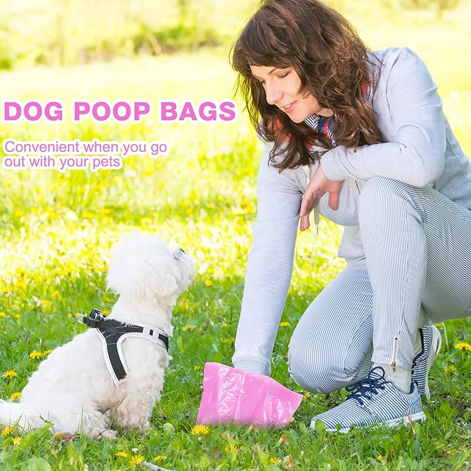 3000 Count Dog Poop Bags Pet Waste Bags for Poop with 3 Dog Poop Bag Dispenser Doggie Poop Bags for Home Outdoor Puppy Walking and Travel 12 x 8.6 Inch