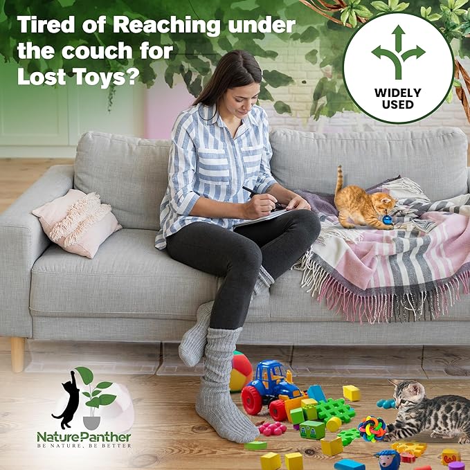 Blocker Under Furniture for Pet Toys Sustainable 6PCs 1.6 inches)