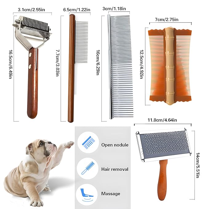 5 Pack Dog Slicker Brush
