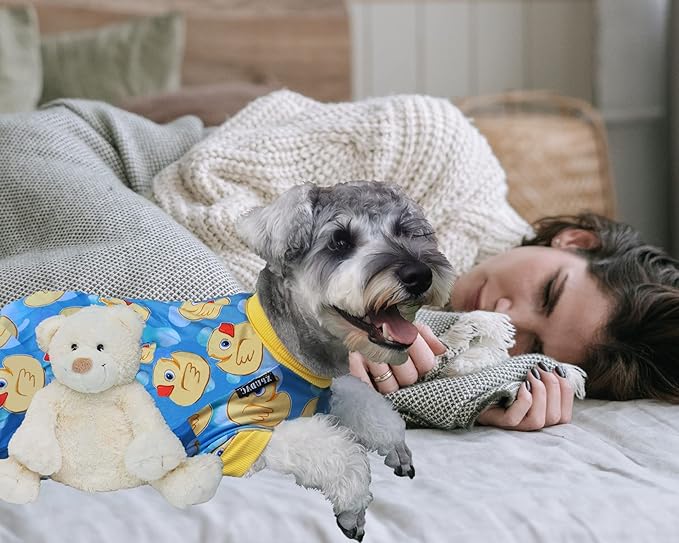 XPUDAC 4 Piece Dog Pajamas for Small Dogs