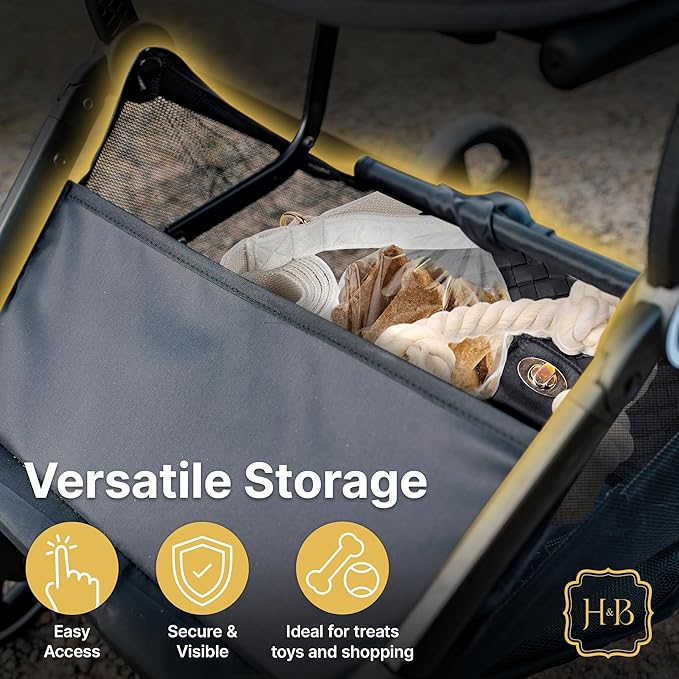 Dog Stroller -3 in 1 Pet Stroller. Detachable 360° Swivel 35lbs