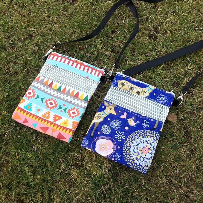 KINTOR Sugar Glider Bonding Pouch Carry for Rat Hedgehog Small Pocket Pets (Blue Deer, 8.7x6.3inch)