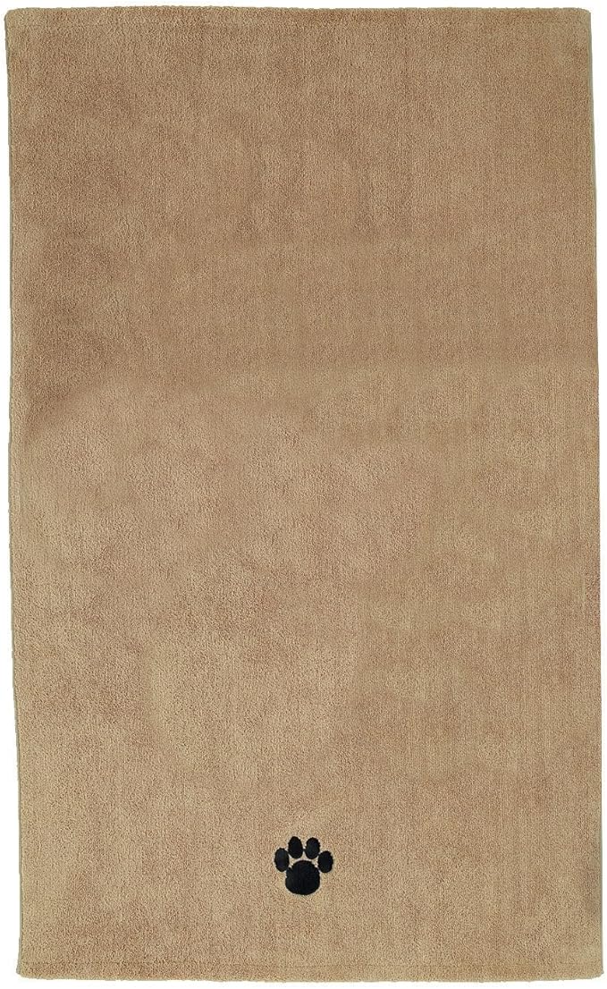 Bone Dry Pet Grooming Towel Collection Absorbent Microfiber X-Large 41x23.5", Embroidered