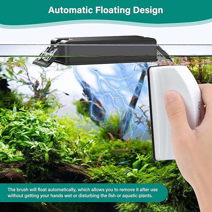 hygger Magnetic Aquarium Glass Cleaner 4 Detachable