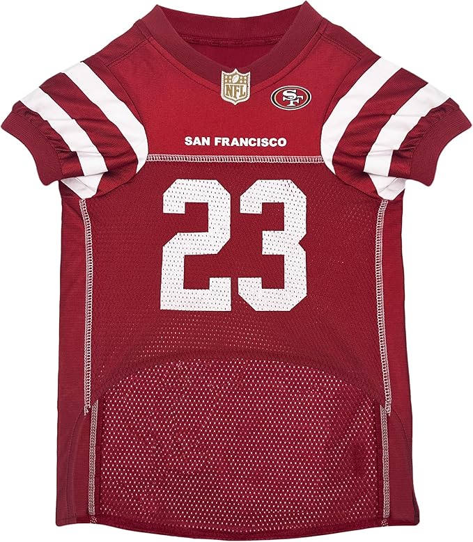 Pets First NFLPA Christian MCCAFFREY PET Jersey #23 49ers Mesh