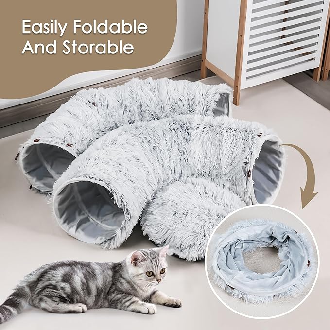 Cat Tunnel Bed for Indoor Cats