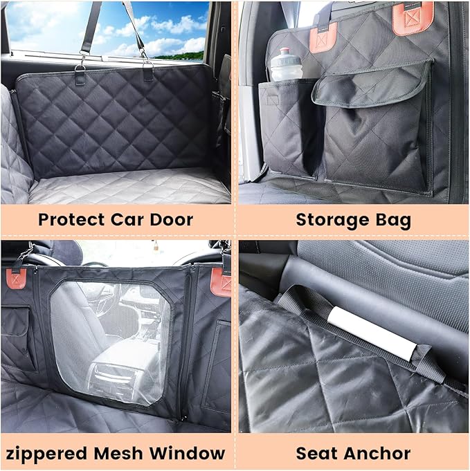 Transforming Back Seat Extender for Dogs 400lbs Hard