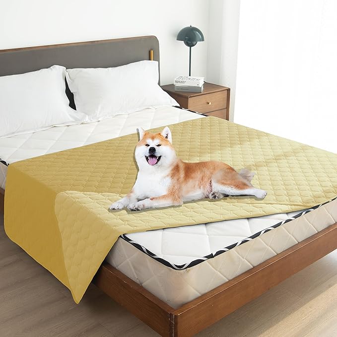 gogobunny 100% Double-Sided Waterproof Dog Bed Cover Pet Blanket Sofa Couch Furniture Protector for Puppy Large Dog Cat (82x120 Inch 1), Dark
