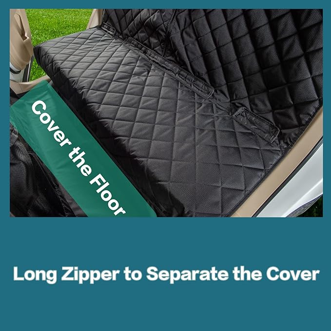 Car Seat Cover for Dogs All Covered Back Seat Cover with Mesh Window