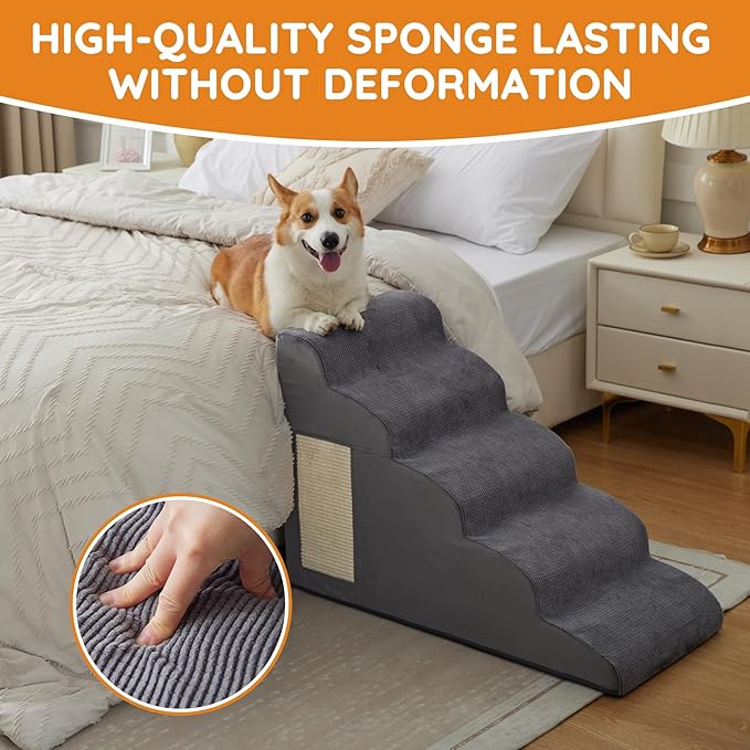 Pet stairs 3-Step Curved