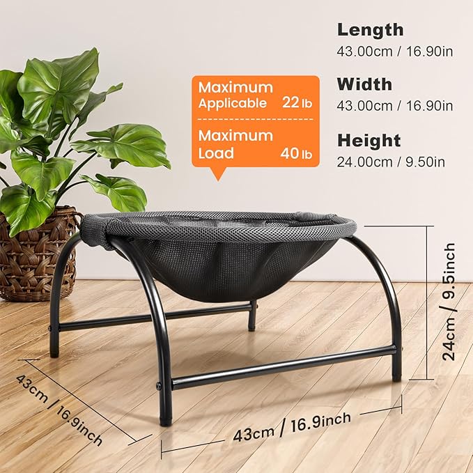 Cat Bed Dog Bed Pet Hammock Bed Cat Sleeping Cat Supplies Pet Supplies Whole Wash Stable 16.9 in 16.9 in 9.5 in