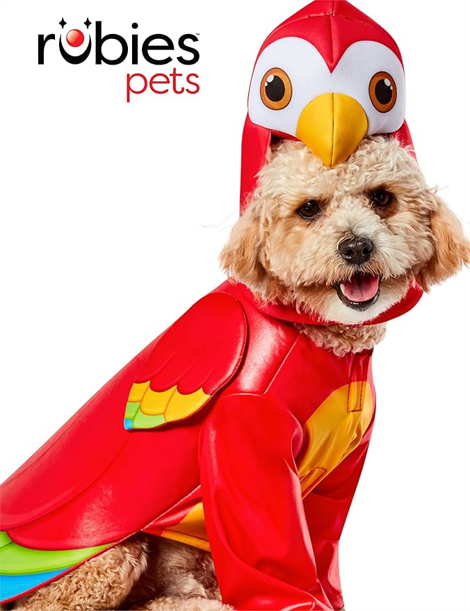 Rubies Parrot Fun and Cute Pet Costume with Wings and Headpiece for Themed Party and Halloween