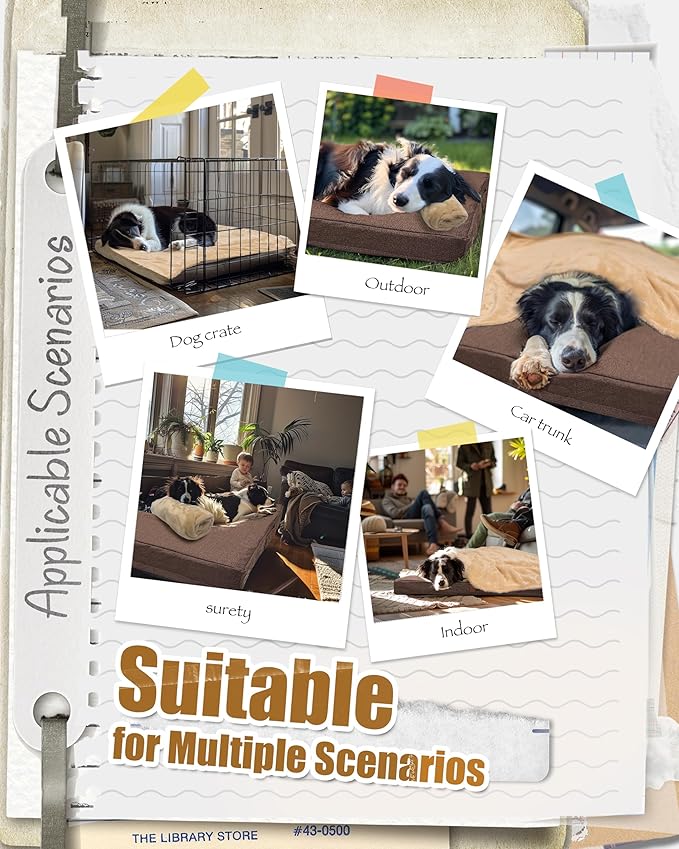 Sytopia Outdoor Dog Beds for for XLarge Sized Dogs with Detachable Blanket