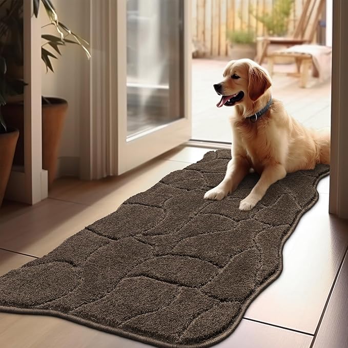Large Dog Door Mat for Muddy Paws 24x59 Absorbent