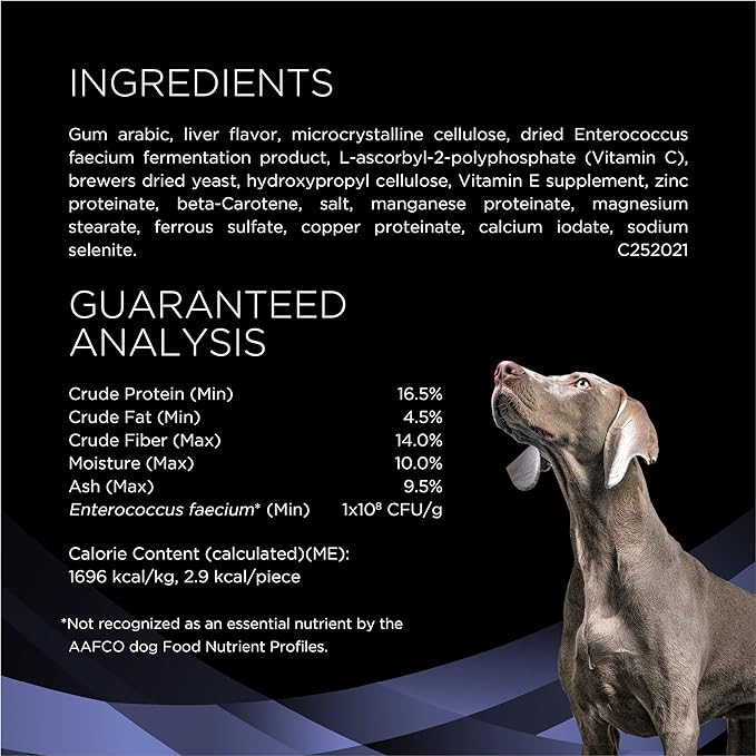 Purina Pro Plan Veterinary Supplements FortiFlora Chewable Dog Probiotic Supplement Tablets 45 ct.