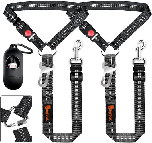 Removable Dog Seat Belt Harness for Car 3 in 1 Pet