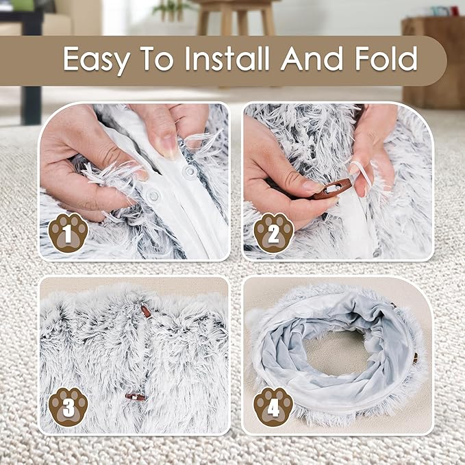 Cat Tunnel Bed for Indoor Cats