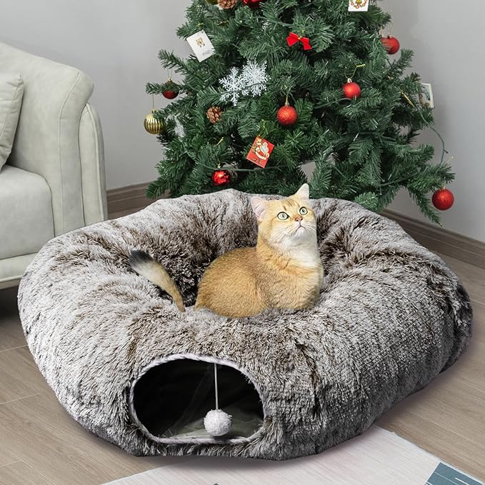 AUOON Cat Tunnel with Central Mat
