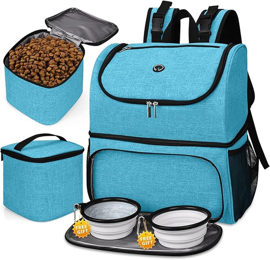 BAGLHER Pet Travel Bag 2 Silicone 2 Food