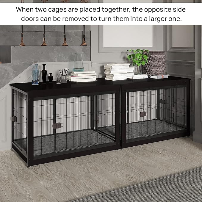 37.8 x 23.6 x 27.1 Inches Dog Crate Furniture Style for Small Medium Pets