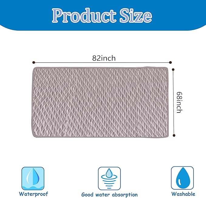 Waterproof Dog Bed Cover Anti-Slip Pet Blanket Sofa Couch Car (68x82 Inch,