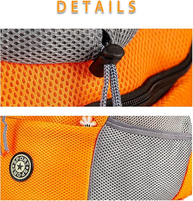 Pet Dog Backpack Carrier Small Dog Front Carrier Pack Puppy Carrying Bag Backpack for Small Medium Dogs Cats Rabbits Outdoor Travel Hiking Cycling (Small